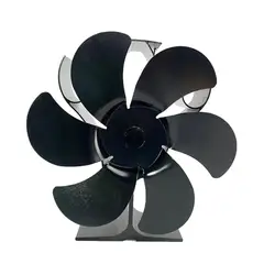 Heat Powered Stove Fan 6 Leaves Circulating Warm Air Fireplace Fan Quiet Non Electric Thermoelectric Wood Stove Fan
