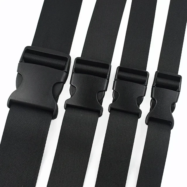 2/5/10/20Sets 10-50mm Webbing Strap Fastener Bag Plastic Release Buckles Belt Buckle Dog Collar Ribbon Closure Hook Clasp Clip 3
