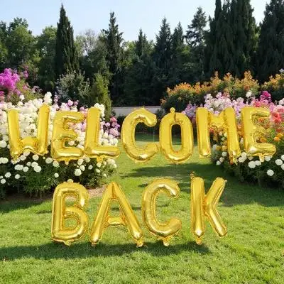 

Balloons Party Decoration Office Aluminum Film School Graduation Decorations Welcome Back Rustic Photo Booth Clear Letter New