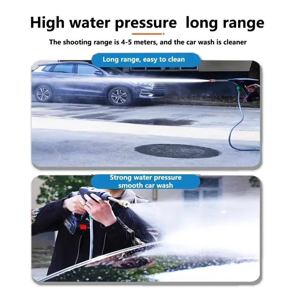 18-21V 30Bar Wireless High Pressure Car Wash Water Spray Gun Portable High Pressure Washer Foam Generator for Makita Battery