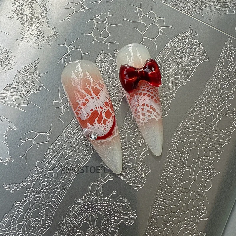 XMQ NAIL ART STAMPING PALTES LACE NAILS TEMPLATES