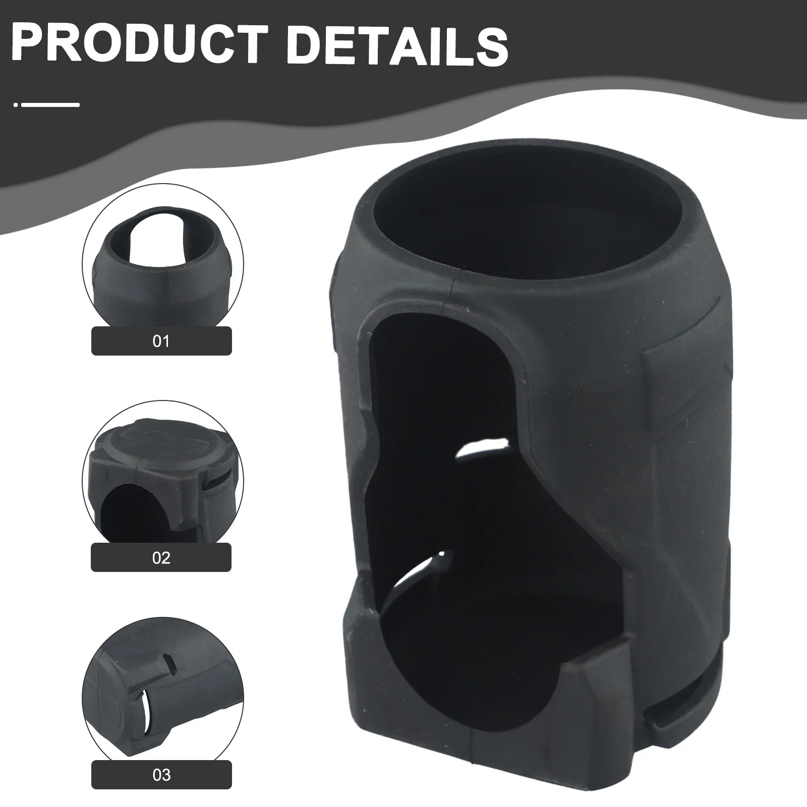 

Protective Boot for 49162953 Compatible with For 18V Fuel Cordless 1/4 Inch Hex Driver Rubber Cover for Tool Protection