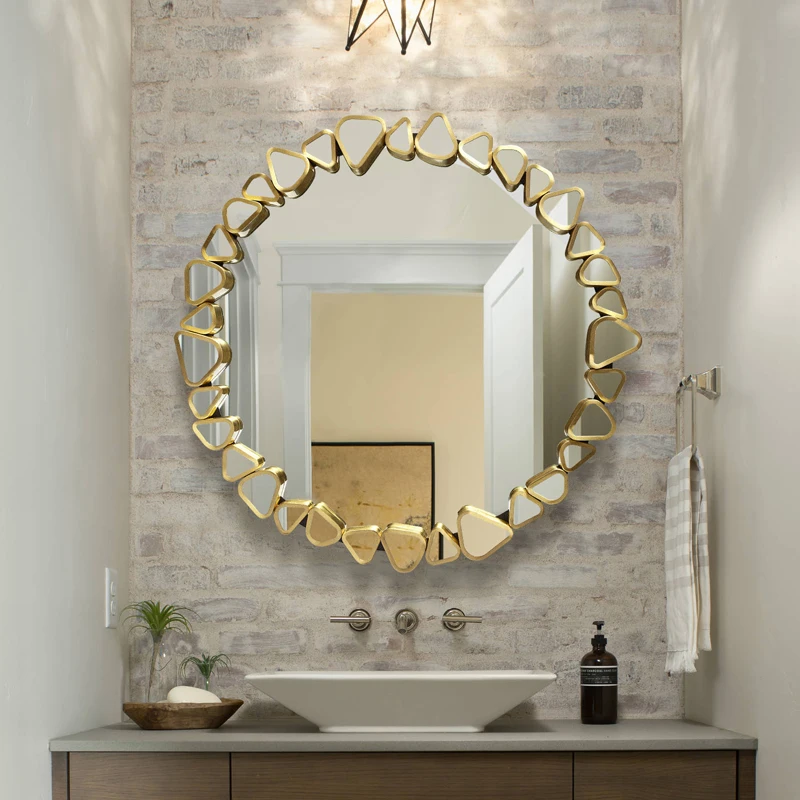 Bathroom Aesthetic Decorative Mirrors Toilet Handicraft Makeup Decorative Mirrors Shower Specchi Decorativi Room Decor BL50DM