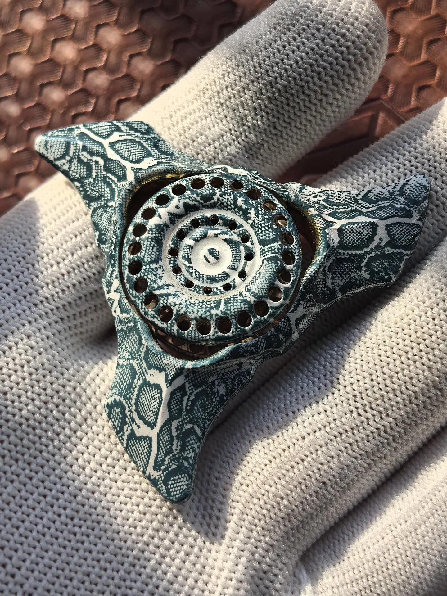 Used EDC WanderZ Wild Dart Gyro Steel Copper Python EDC Decompression Toy