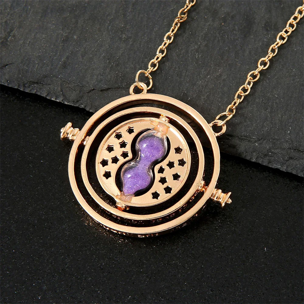 Fashion Time Converter Hourglass Man Necklace Women In Pendant Necklaces Jewelry Neutral Sweater Chain Leisure Party Accessories