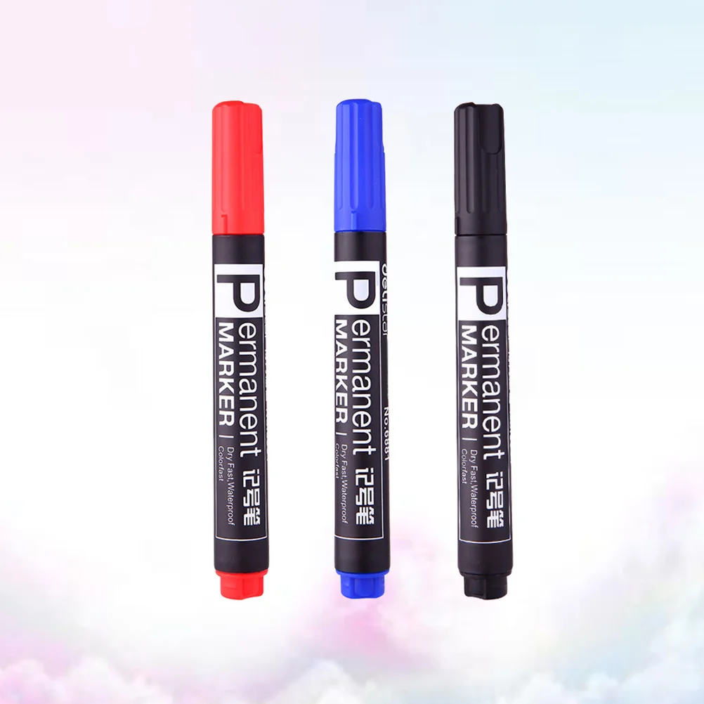 

3 шт. маркер, чернила на масляной основе, быстросохнущие, с низким запахом, водостойкие, стойкие, цветные, средние точки, маркеры для рисования ткани, металла, стекла