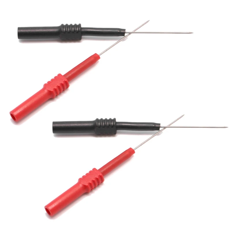 4Piece T0162 Test Pin Back Pin Meter Pen 3.5Cm PA With 4Mm Stackable Banana Socket Electrical Testing