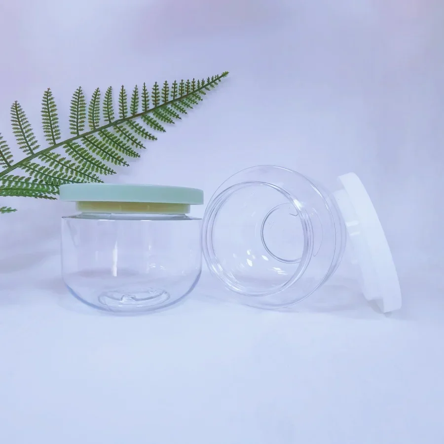 250ML 5/10/20pcs Sleep Facial Mask Bottles Morning Night Cream Hair Cleansing Mask Avocado Body PET Scrub Wide Mouth Bottle