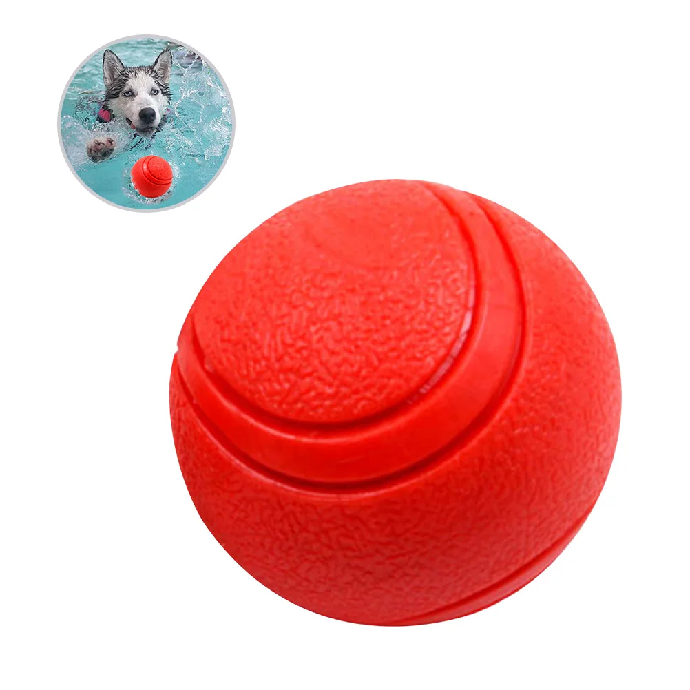 

3pcs Pet Cat Dog Toy Ball TPR Elastic Training Dog Ball Puppy Cat Rubber Bite-resistant Toy Puppy Pet Supplies (Red)