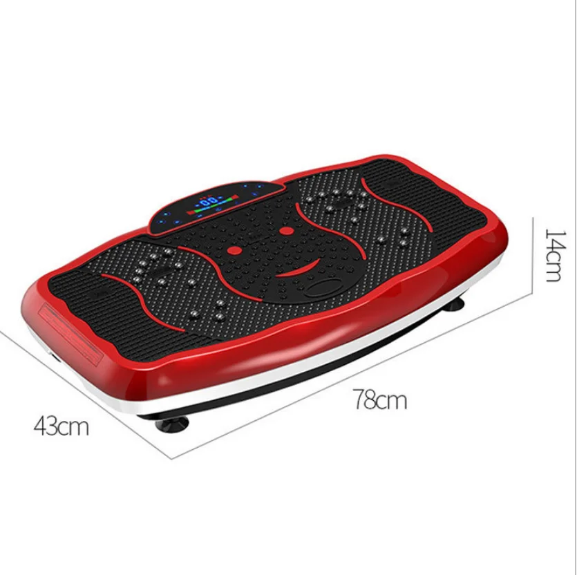 Vibrating Fat Shake,Multi-functional Dual-motor Home Fitness Equipment 4D Vibration Plate Whole Body Vibration Exercise Machine