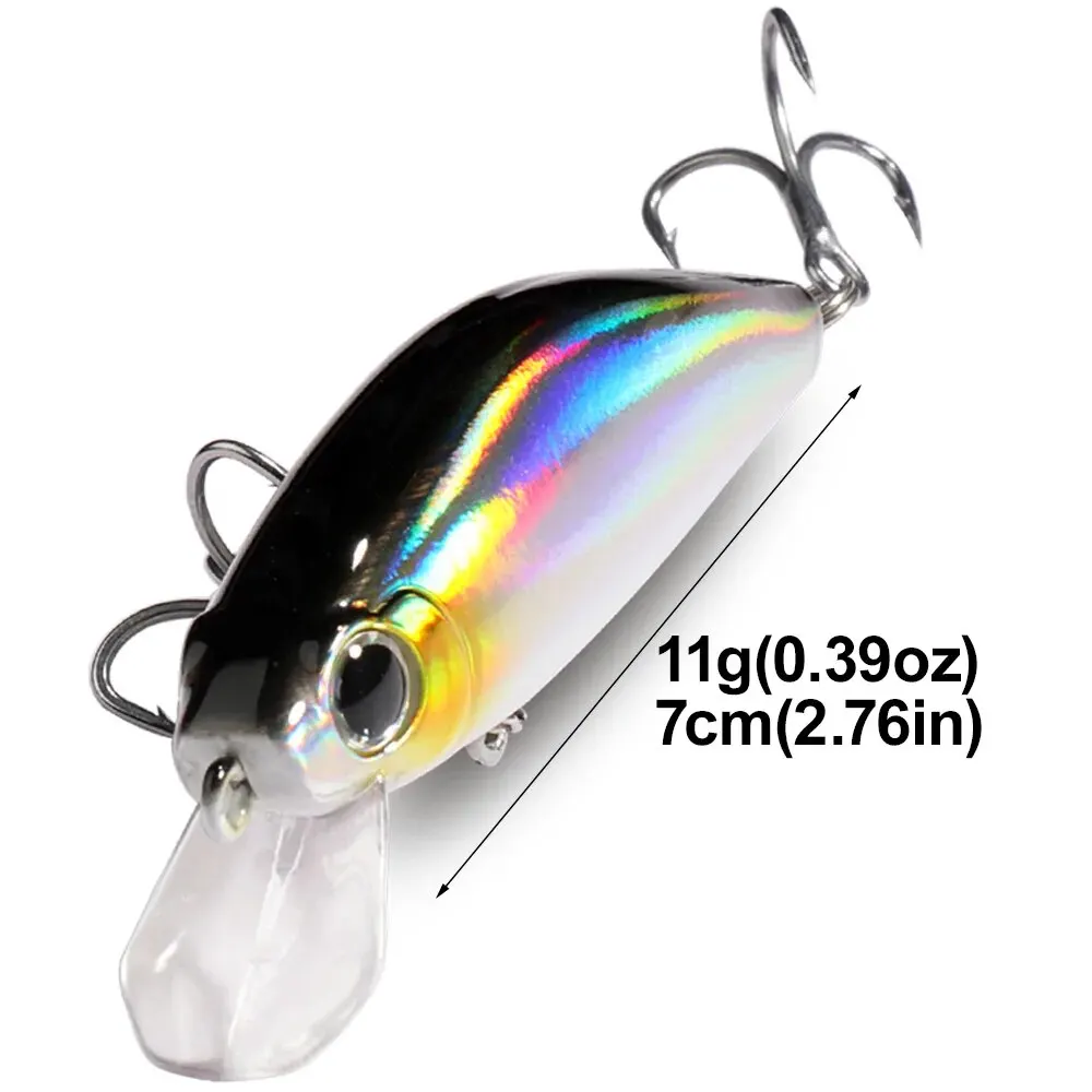 Sinking Minnow 11g 7cm Lure Long Shot Popper Pesca Swimbait Carp Fishing Tackle Hook Wobbler 3D Crankbait Jerkbait Silicone Bait