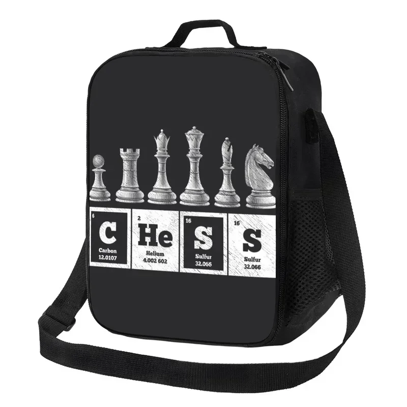 

Chess Player Game Board Resuable Lunch Boxes Periodic Table Of Elements Thermal Cooler Food Insulated Lunch Bag Children Student