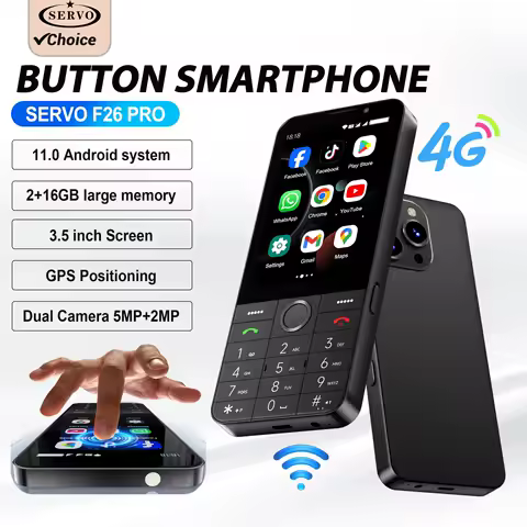 SERVO F26 PRO Android Smartphone Touch Screen 4G Cellular 3.5" Display WiFi GPS Google Play Button Smart Phones Dual SIM 2850mAh