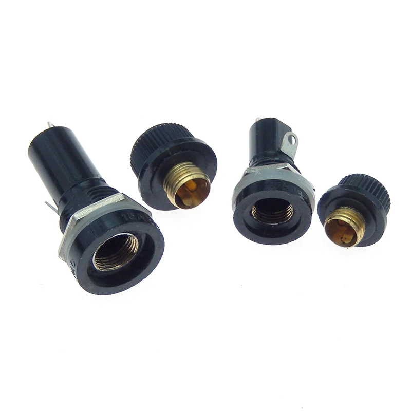 5PCS Automobile Fuses Insurance Pipe Seat Panel Mounting Fuse Holder 12mm HRC Fuse Holder BLX-1 5X20 6X30 6*30 5*20