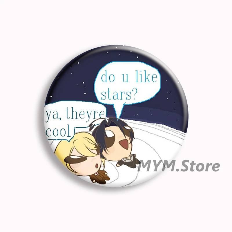 Japanese Anime MORIARTY PATRIOT Soft Button Pin Sherlock & William Fanart Cartoon Brooch Badge Bag Decor Jewelry Fans Collect