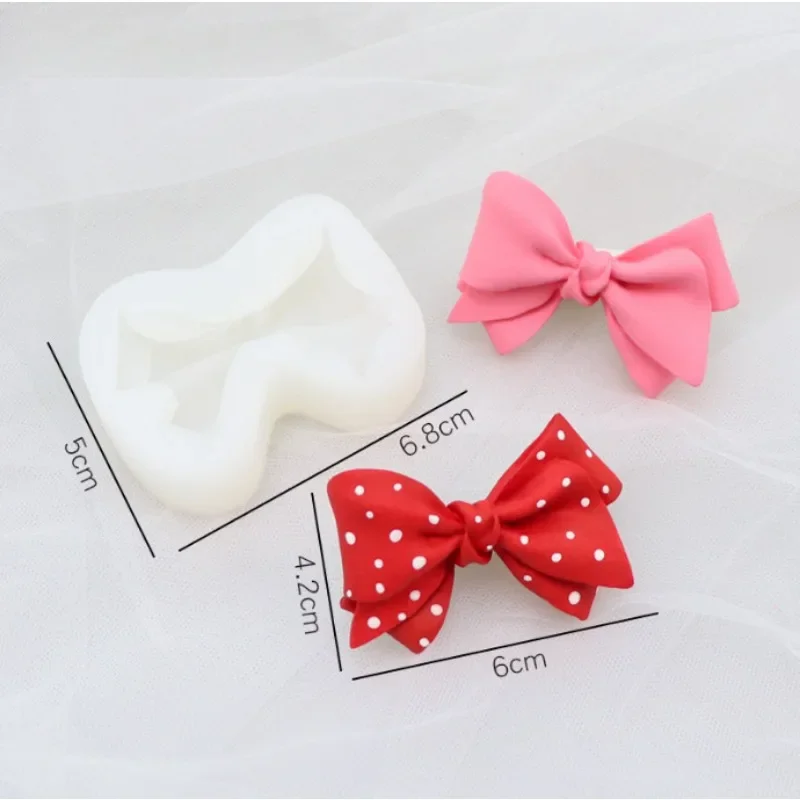 1PC Cake Mousse Silicone Mold Chocolate Bow Mold Bow Cake Silicone Mold Plaster Decoration Tools