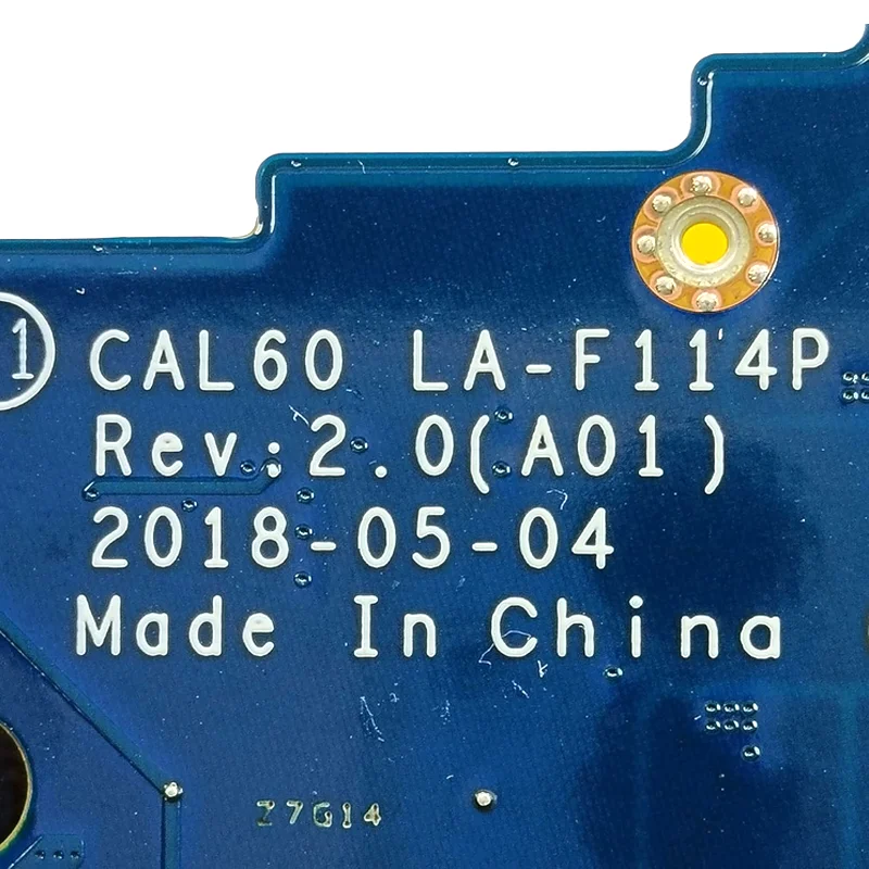 

CAL60 LA-F114P CN-0F7MGJ 0F7MGJ F7MGJ 0NM2C6 001YV2 0V4K03 For DELL 15 5570 Laptop Motherboard 100% Full Tested
