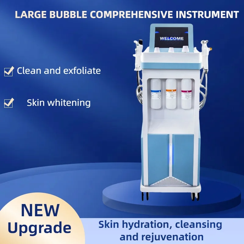 

New H2O2 Hydrogen Oxygen Oxygen Bubble Beauty Machine Hydrodermabrasion Water Peeling Deep Cleansing Exfoliation Beauty Facial