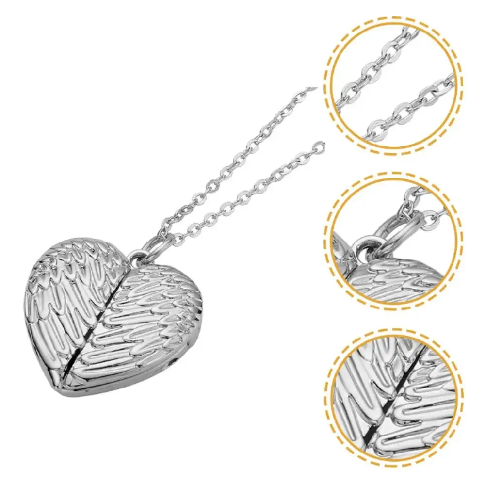 Sublimation Blank Angel Wing Pendant Wing Engraving Timeless Elegance Korean Style Jewelry Gold Color Metal Material
