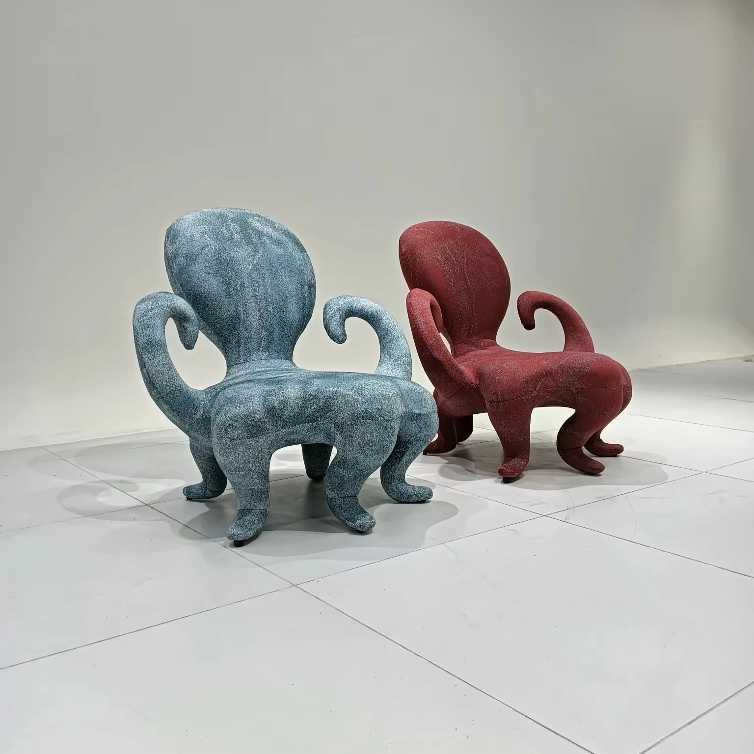 

Modern Portable Octopus Accent Chair Comfortable Fabric For Home Office Park Leisure Hotel Extendable Furniture For Adults Kids