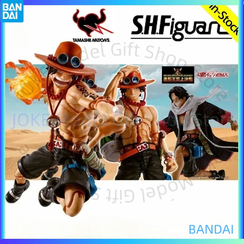 

In Stock Original BANDAI S.H.Figuarts PORTGAS D ACE Fire Fist One Piece PVC Anime ActionFigure Model Toys Gifts Collection