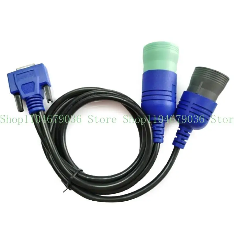 652F Professional 493148 Truck Diagnostic Adapter Cable Connector, 6+9 Pin Fit for USB Link, Maintenance Use, Engine Analysis