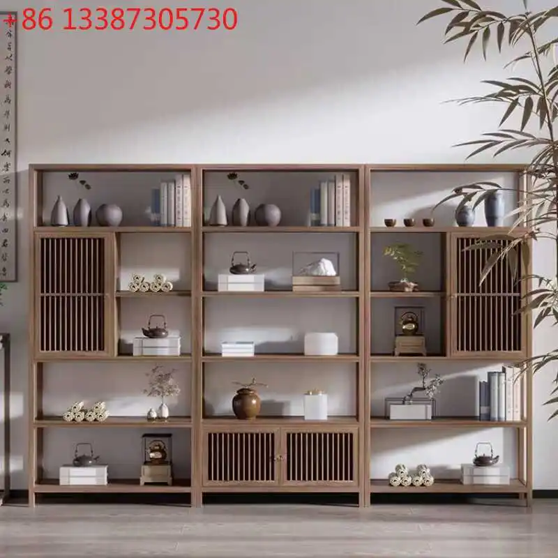 

Новая полка-стеллаж в китайском стиле из массива дерева, шкаф-витрина Duobao Pavilion для гостиной, разделительная перегородка, шкаф для хранения и демонстрации чая