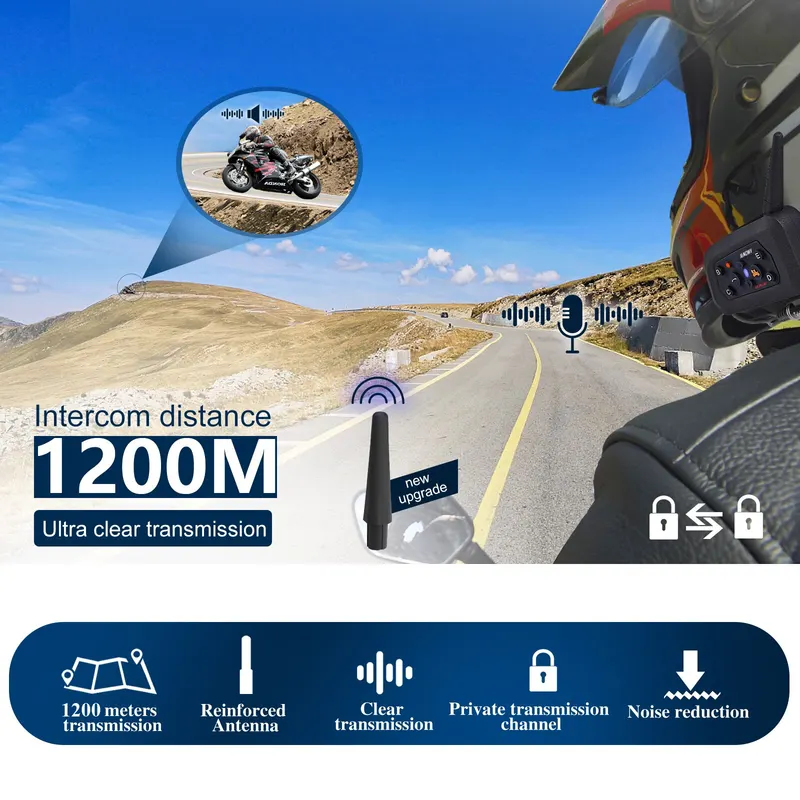 Capacete Bluetooth Xinowy V6 Plus para Motocicleta — foto 4