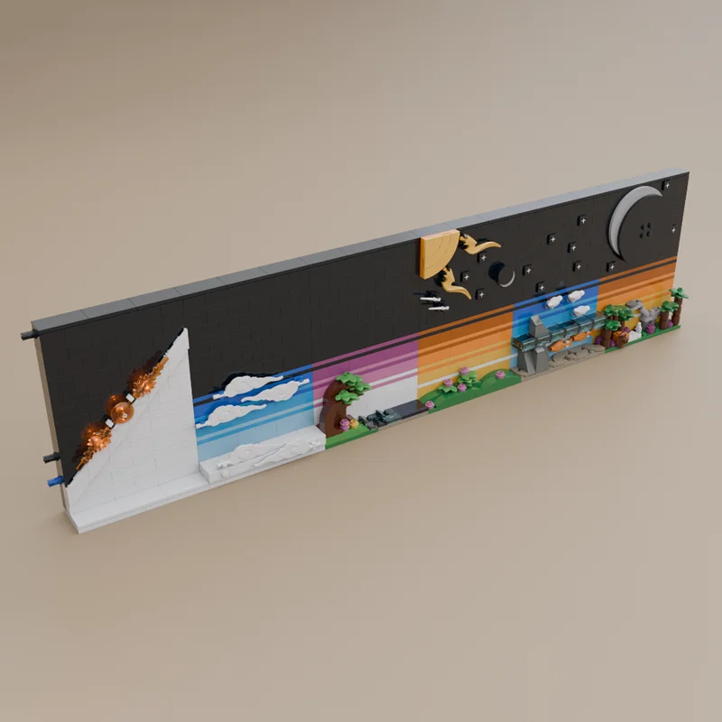 1065 pçs moc contos criação ícones modelo blocos de construção arquitetura presentes natal montar brinquedo diy educação ideia criativa