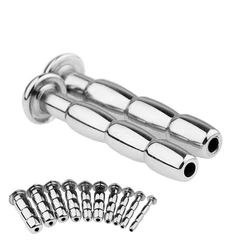 10 sizes Penis Plug Sex Toys for Men Adult Game Stainless Steel urethral stimulator metal Urethral Dilator Masturbation