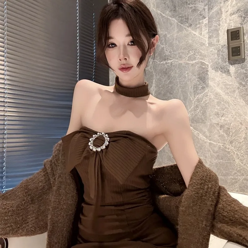 حار فتاة سليم صالح Strapl الدكتور الراقية الشعور ort تنورة سترة سترة ملابس خارجية الخريف الشتاء مجموعة النساء #1