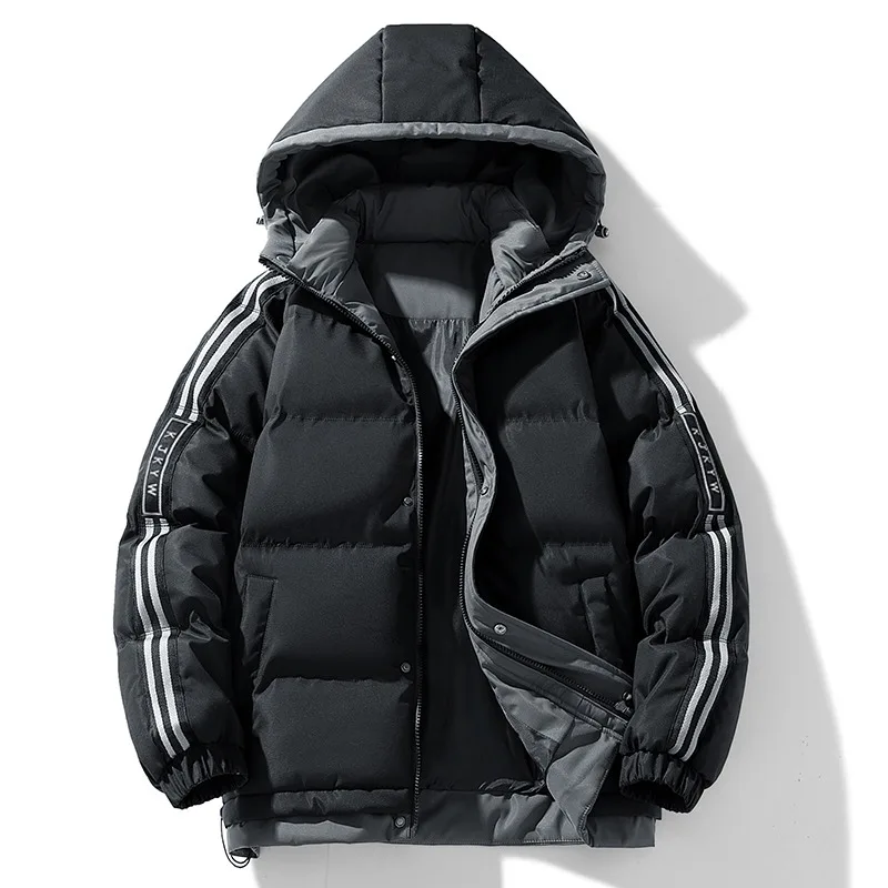 

Men Winter Thickened Warm Parkas Hooded Windproof Warm Male Cotton Coats Fashion Casual Outdoor Men Clothing Comfortable Outdoor