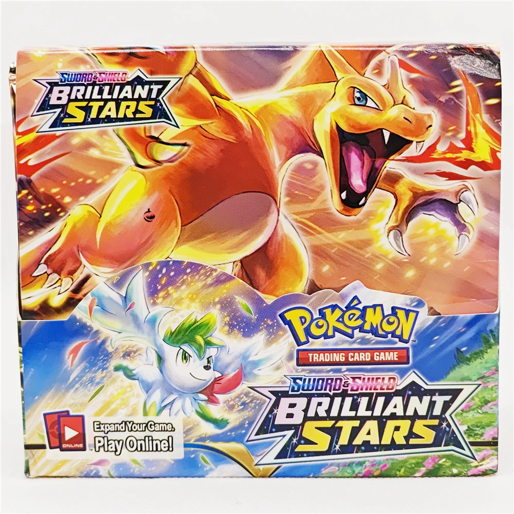 360Pcs English Version Pokemon TCG Sword And Shield Brilliant Stars Booster Box Trading Card Game Toys