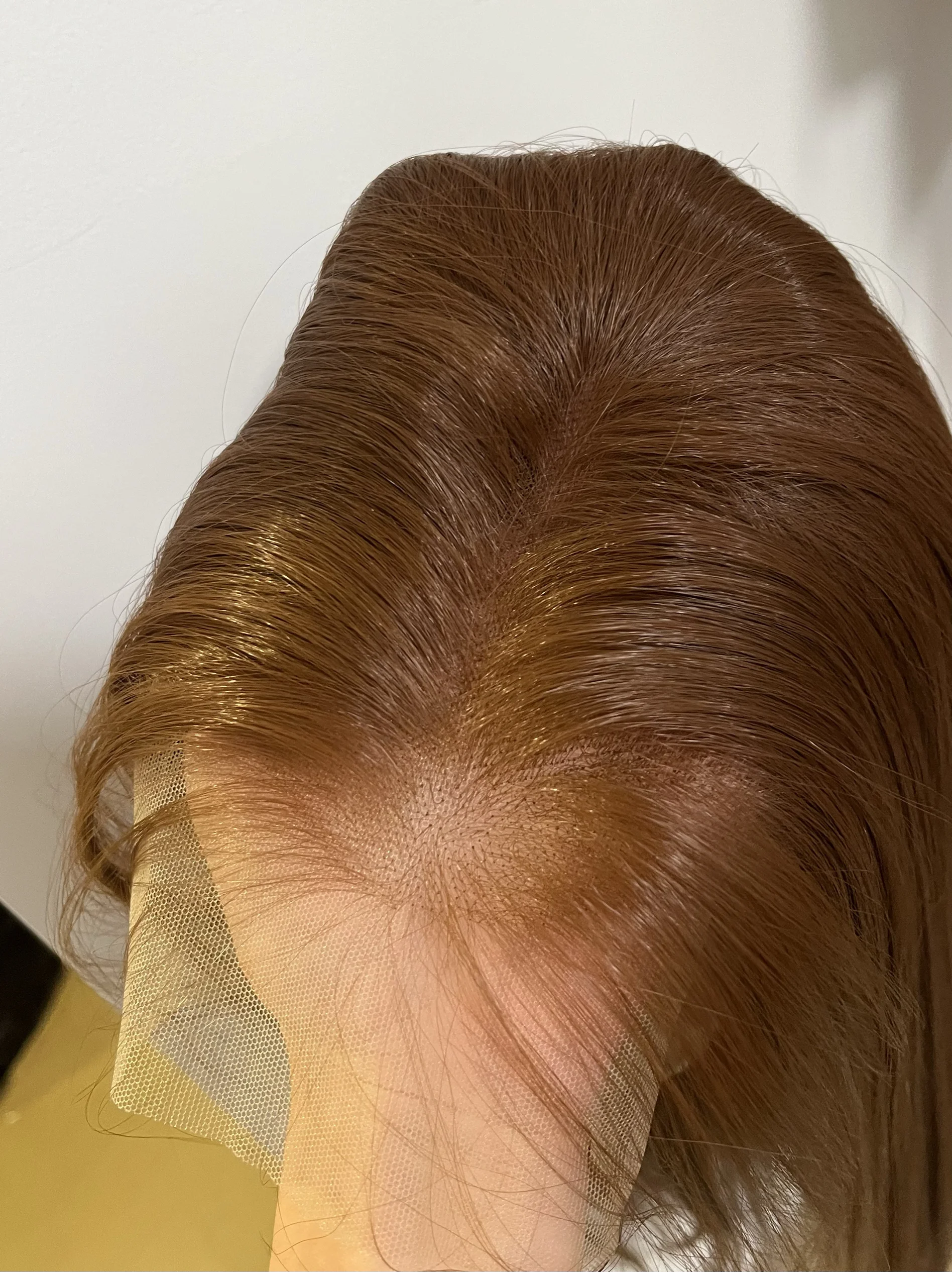 Golden Brown Lace Front Wigs Long Straight Honey Blonde Wigs for Women 26inch High Quality Synthetic Lace Wigs for Cosplay Wear