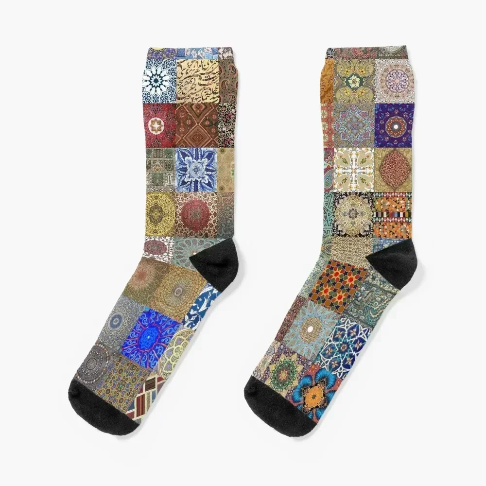 

Persian Art Socks winter Stockings man Non-slip gift Socks Female Men's