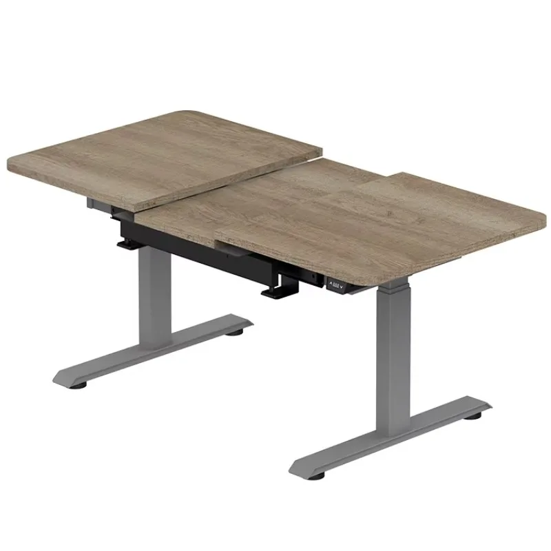 โครงโต๊ะปรับระดับความสูงและความกว้างได้ มอเตอร์คู่ โต๊ะปรับระดับไฟฟ้าแบบยืน-นั่ง เฟอร์นิเจอร์สำนักงานสุดหรู