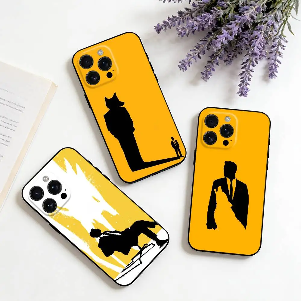 

The W-Wolf of W-Wall S-Street For iPhone 16,15,14,13,12,11,XS,XR,X,8,7,Pro,Max,Plus,mini Silicone Black Cover