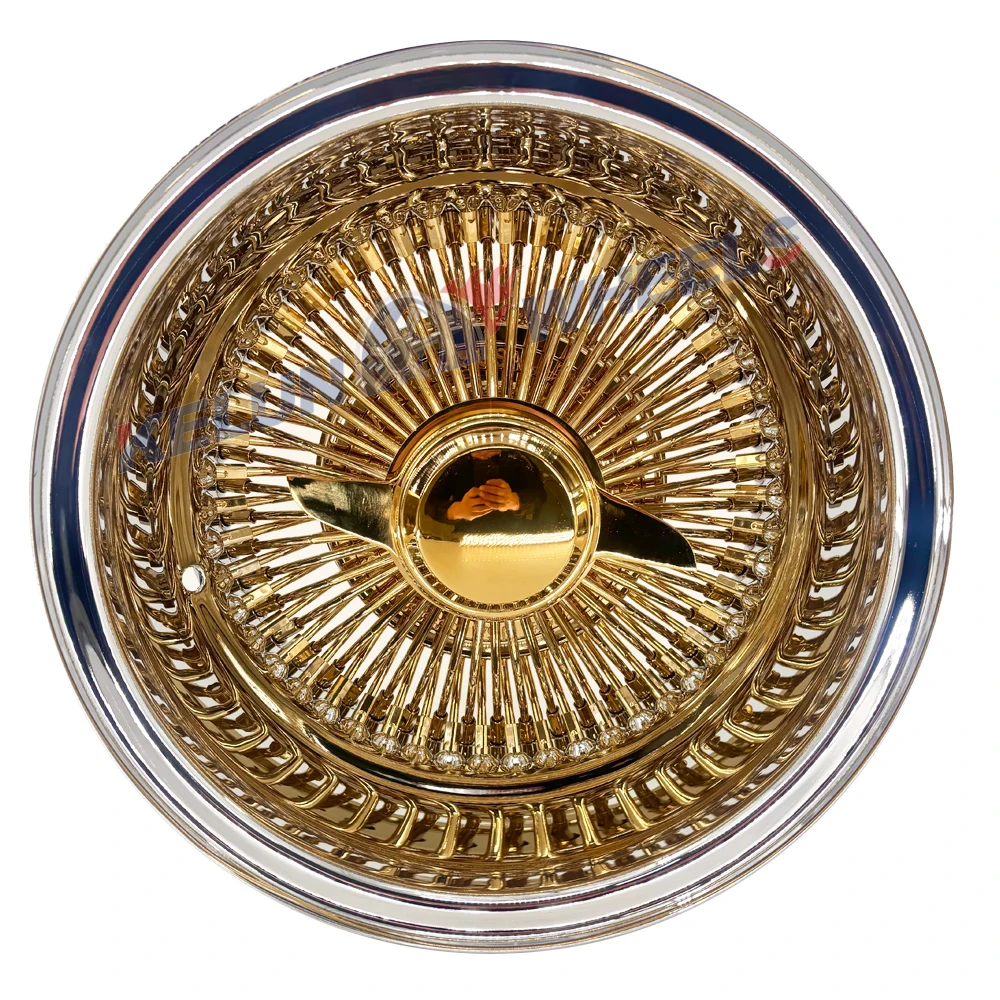 

Hot Sales Volume 13x7 Spoke Wheel Gold Wire Wheels 14x7 Wire Spoke Wheels