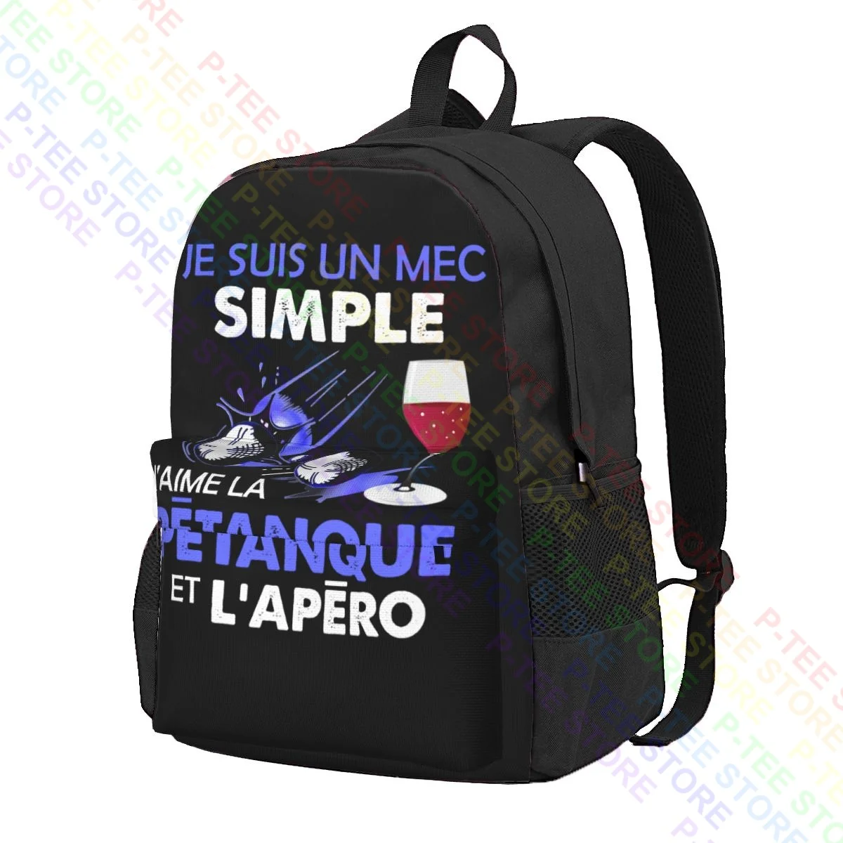 Je Suis Un Mec Simple J’Aime La Petanque Et L’Apero Large Capacity Backpack Swimming Bags For Travel