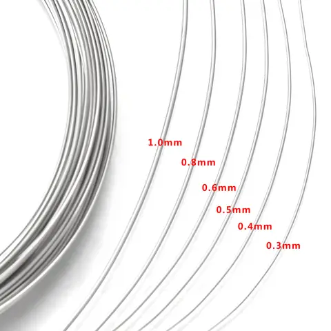 10m/roll  Stainless Steel Solid Wire for Diy Beading Wire Necklace Bracelet Earring Jewlery Making No Rusting Wholesale