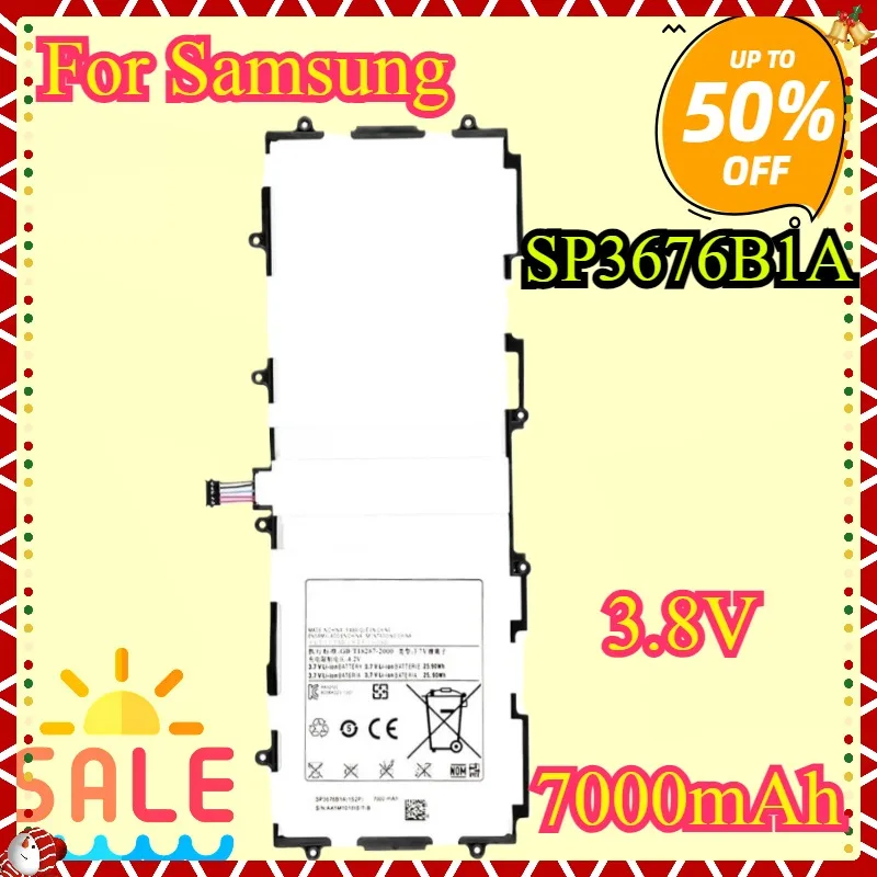 

New High quality 7000mAh Tablet Battery SP3676B1A (1S2P) For Samsung GALAXY Note 10.1 GT N8000 N8010 N8020 P7500 P7510 Tab 2