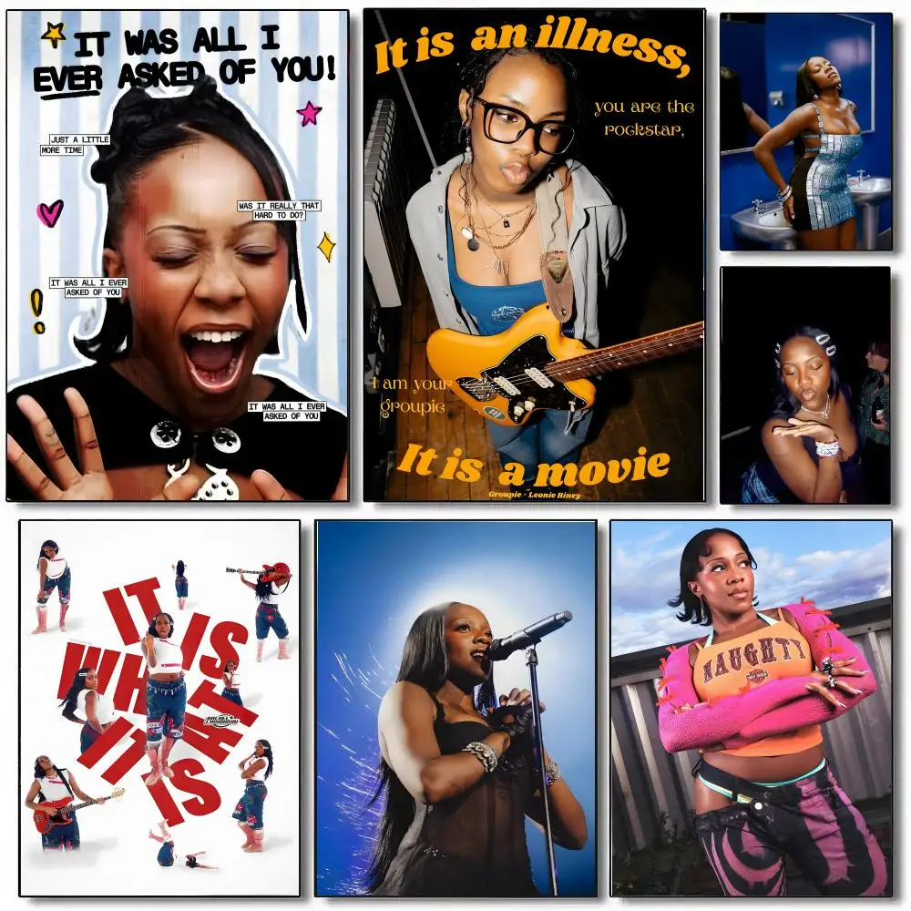 Singer R-Rachel Chinouriri Poster Sticky Painting Prints Wall Art Waterproof Home Living Bed Room Bar Cafe Aesthetic Decor