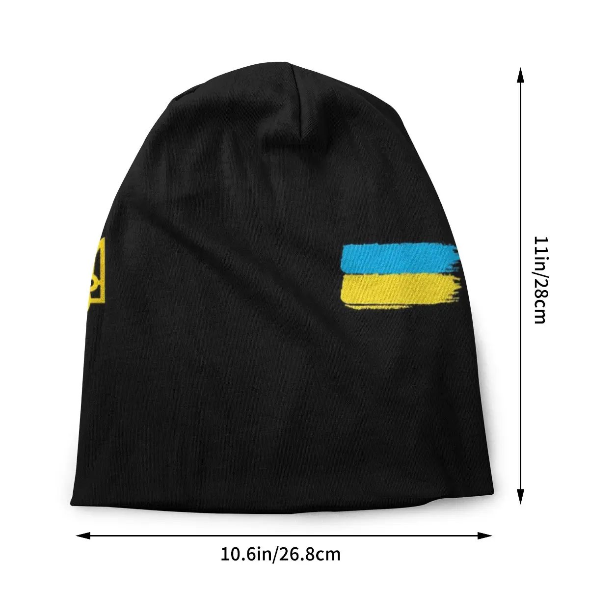 Coat Of Arms Of Ukraine Trident Unisex Bonnet Winter Warm Knit Hat Beanies Caps Adult Ukrainian Flag Beanie Hats Outdoor Ski Cap