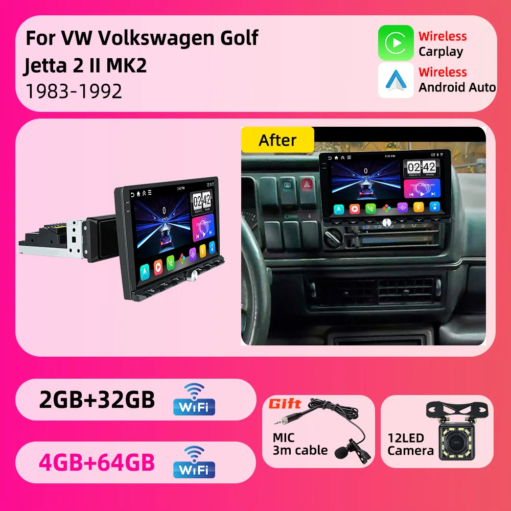 Android 1Din Car Multimedia 9