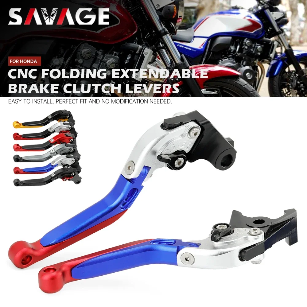 Brake Clutch Levers For HONDA CB600F HORNET NC750 CB400 VTX1300 CB500F Rebel 500 CBF VT Motorcycle Adjustable Folding Extendable