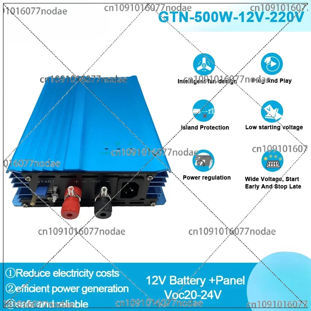 500W Grid Tie Inverter DC16V-28V MPPT Pure Sine Wave AC230V Solar Panel,Adjutable 12V Battery Discharge