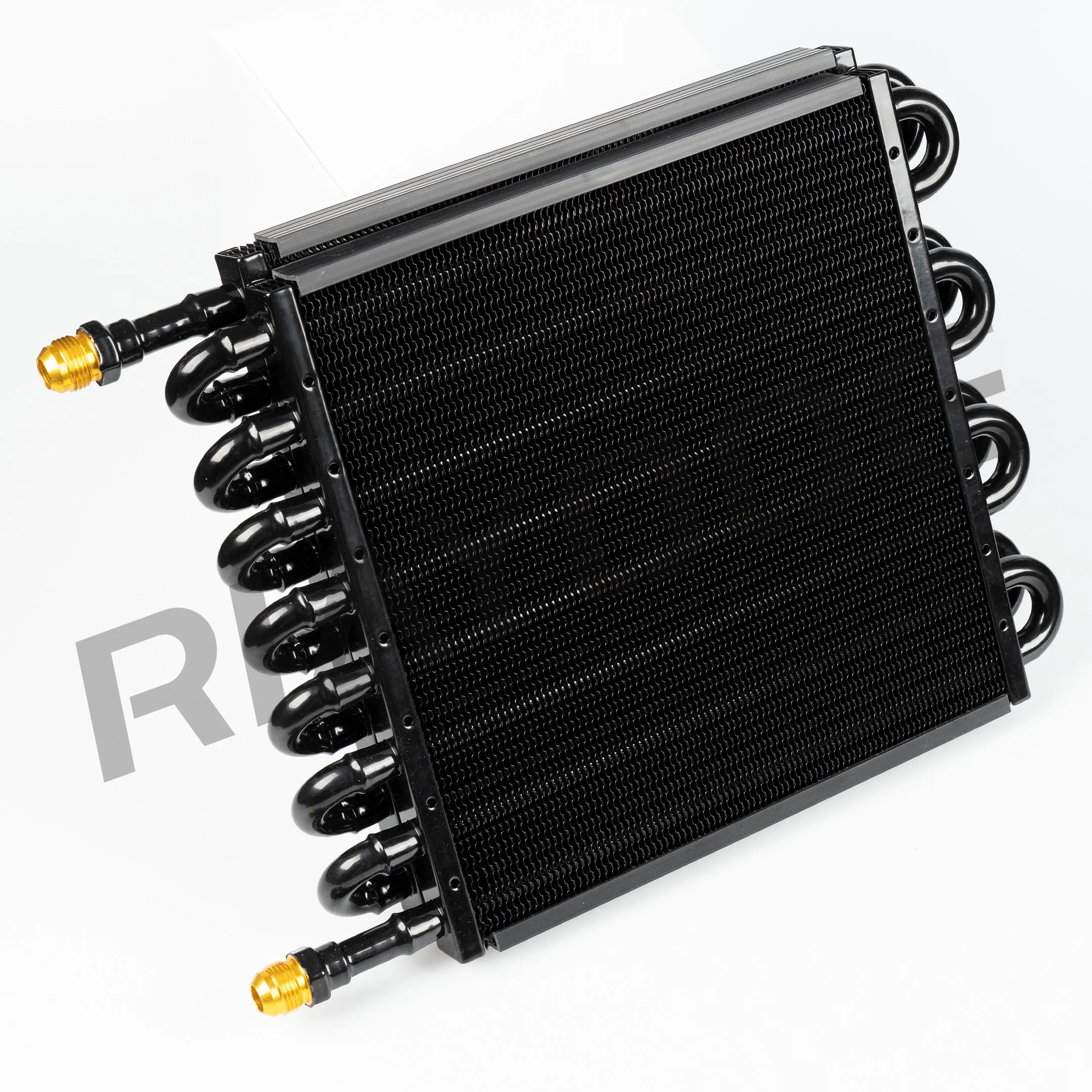 Transmission Oil Cooler AN8 16 Pass Tube and Fin Design Aluminium Universal Ultra-Cool Tube with Hose Mounting Kit Radiator