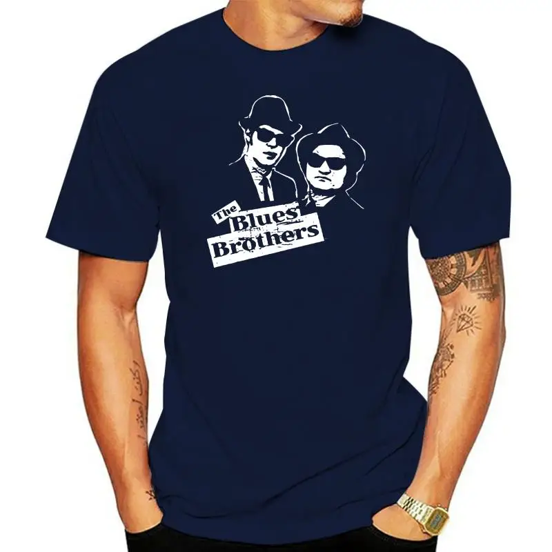 The Blues Brothers Black & White Adult T Shirt Classic Movie