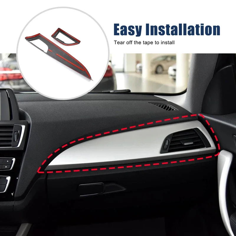 

For BMW 1 Series 2 Series 12-17 sedan side air outlet panel Side air outlet decorative panel Real carbon fiber 2pcs LHD