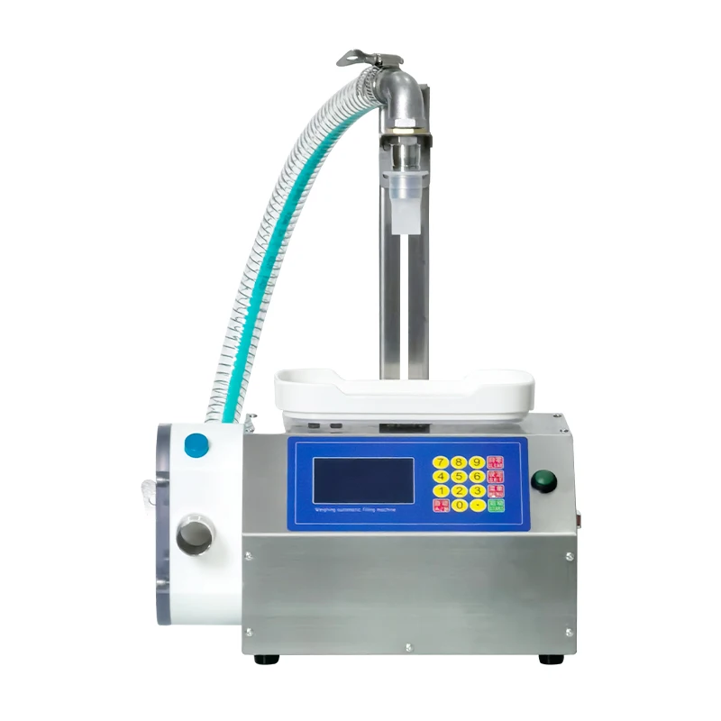 

3.5L/min Small Intelligent Plastic Gear Pump Weighing Filling Machine For Thick Liquid Cream Honey Grease Ointment Paste Jam Gel